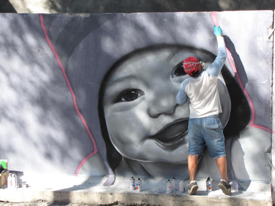 Baby - in Bearbeitung - Graffitiarbeit von Chase