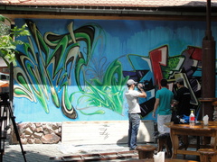 Graffiti Festival Bischkek, Kirgisistan 2012 - fertige Wand
