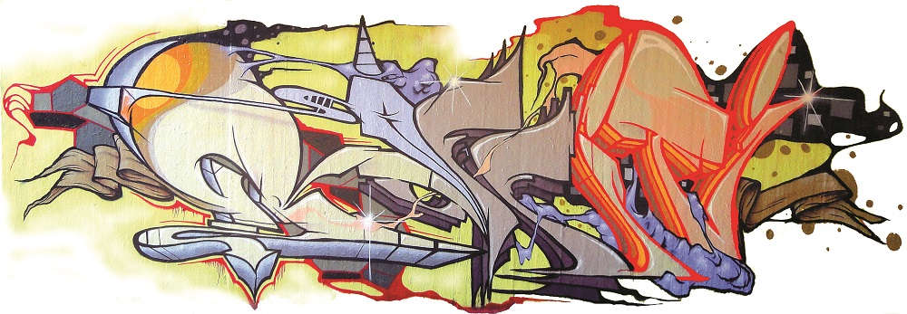 Christoph  "Jeroo" Ganter || Graffiti frontal 