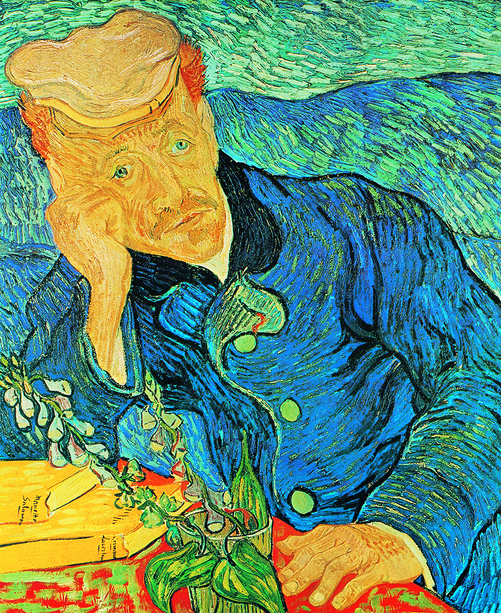 Vincent van Gogh |Porträt des Dr. Paul Gachet | 1890, Öl auf Leinwand, 68 x 56 cm, Privatsammlung (versteigert am 15. Mai 1990 bei Christie´s New York) - seitdem ist das Genälde verschwunden 