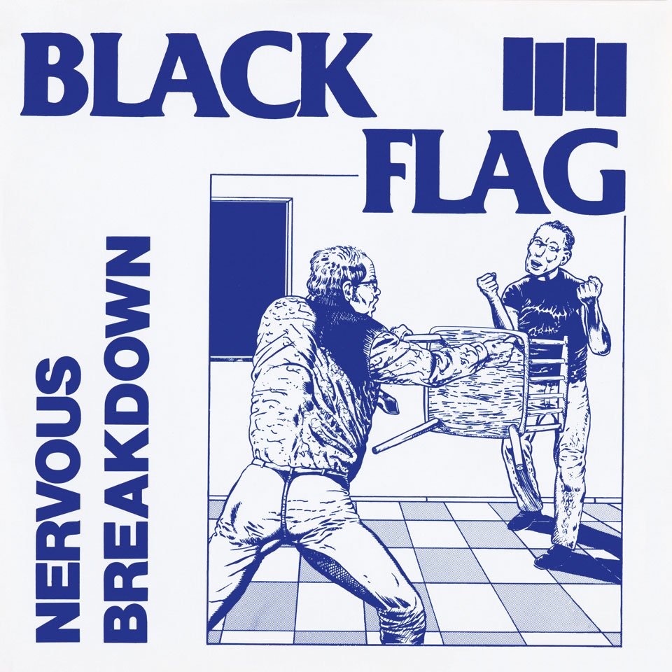 art: Raymond Pettibon / music: Black Flag / record: Nervous Breakdown / year: 1980 / label: SST Records / format: EP 7˝, 10˝ / artwork: Drawing