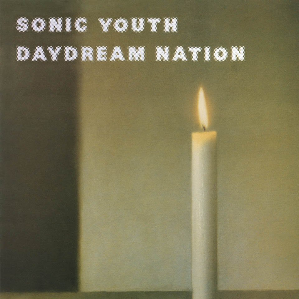 art: Gerhard Richter / music: Sonic Youth / record: Daydream Nation / year: 1988 / label: Enigma Records/Blast First / format: Album 2×12˝, CD / artwork: Painting, Kerze, 1983 