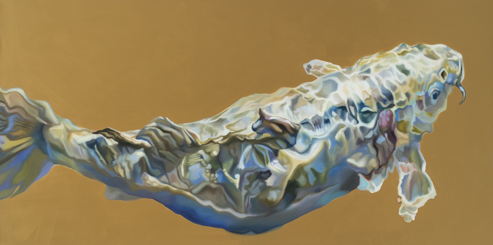 Hanne Kroll, Baham, 2017, Öl auf Leinwand, 100x 200cm