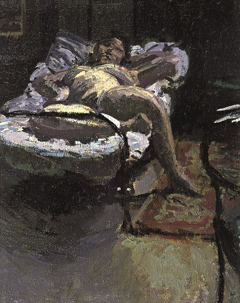 Walter Richard Sickert, 1860-1942 | Nuit d'Été | c.1906 |Oil paint on canvas | 500 x 400 mm |Private Collection, Ivor Braka Ltd