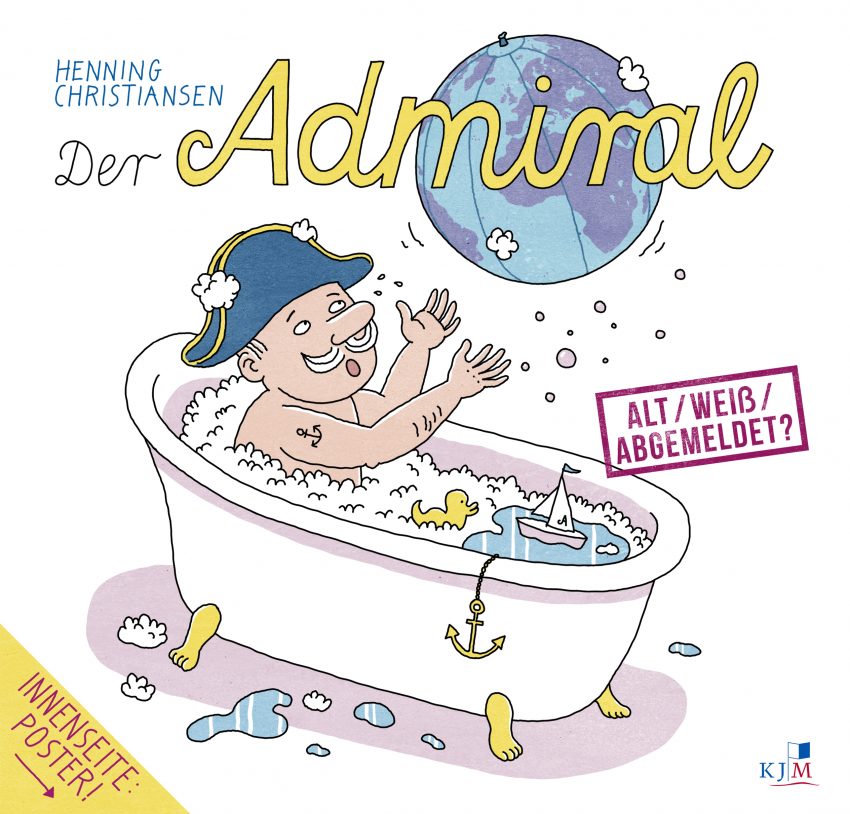 Henning Christiansen, Der Admiral - Alt / weiß / abgemeldet?, Eine Cartoon-Erzählung in 43 Bildern